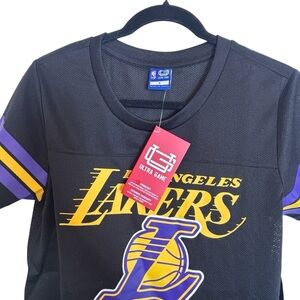 Los Angeles Lakers Women's T-Shirt Ultra Game NBA Short Sleeve NWT